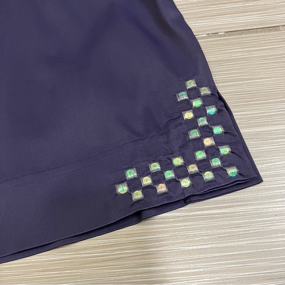 Rare Vintage Versace Jeans Couture Purple Sequin Mini Skirt - Picture 9 of 13